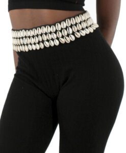 3 Row Cowrie Shell Belt