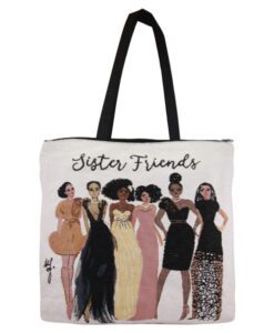 Sister Friend Woven Tote Bag