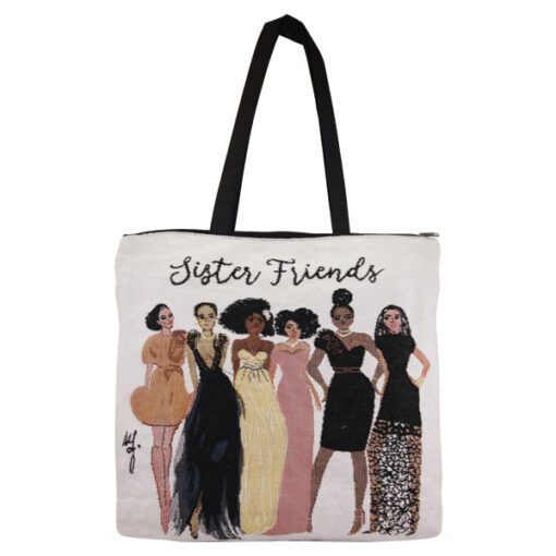 Sister Friend Woven Tote Bag